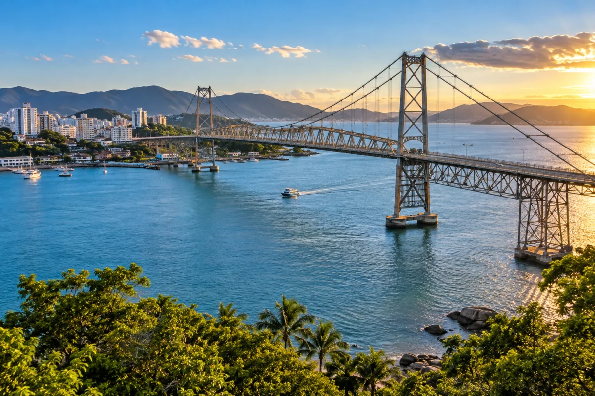 Ponte Hercílio Luz em Florianópolis